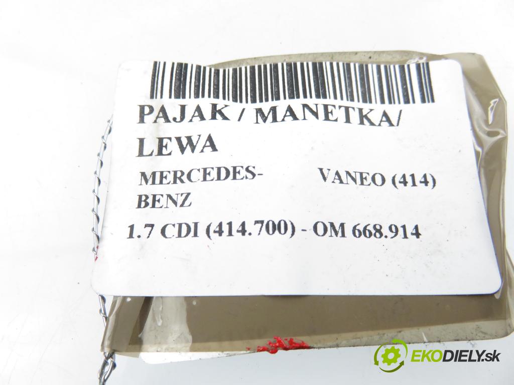 MERCEDES-BENZ VANEO (414) MINIVAN 2005 67,00 1.7 CDI (414.700) - OM 668.914 1689,00 / páčka ľavá strana 1685450110