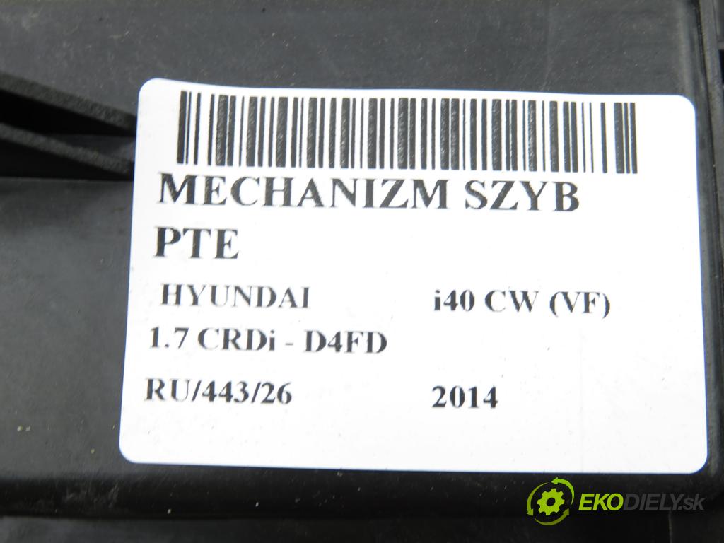 HYUNDAI i40 CW (VF) KOMBI 2014 100,00 1.7 CRDi 136 - D4FD 1685,00 Mechanizmus okien PTE 814203Z000