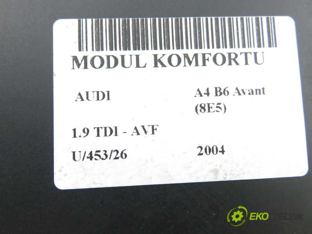 AUDI A4 Avant (8E5, B6) KOMBI 2004 96,00 1.9 TDI PD 130 - AVF 1896,00 MODUL komfortu 8E0959433AS