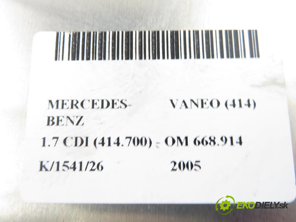 MERCEDES-BENZ VANEO (414) MINIVAN 2005 67,00 1.7 CDI (414.700) - OM 668.914 1689,00 Riadiaca jednotka Motor A6681530779 ; 0281011150
