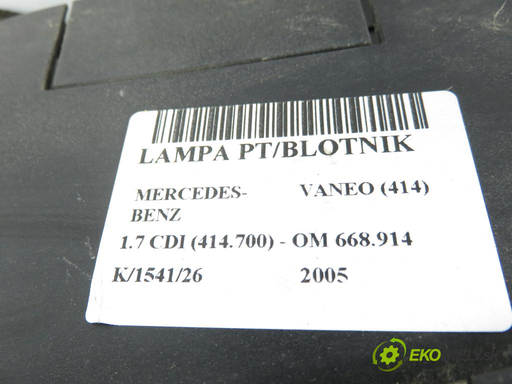 MERCEDES-BENZ VANEO (414) MINIVAN 2005 67,00 1.7 CDI (414.700) - OM 668.914 1689,00 Svetlo pravé zadné A4148200164