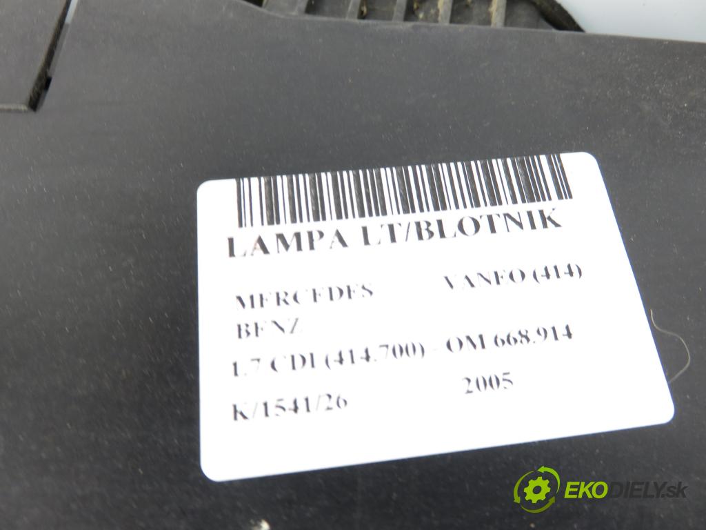 MERCEDES-BENZ VANEO (414) MINIVAN 2005 67,00 1.7 CDI (414.700) - OM 668.914 1689,00 Svetlo ľavé zadné