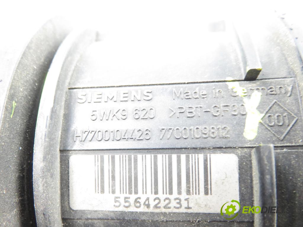 RENAULT MEGANE II Kombi (KM0/1_) KOMBI 2004 96,00 1.9 dCi 131 - F9Q 804 1870,00 váha vzduchu vzduchu H770014426 ; 7700109812 ; 5WK9620