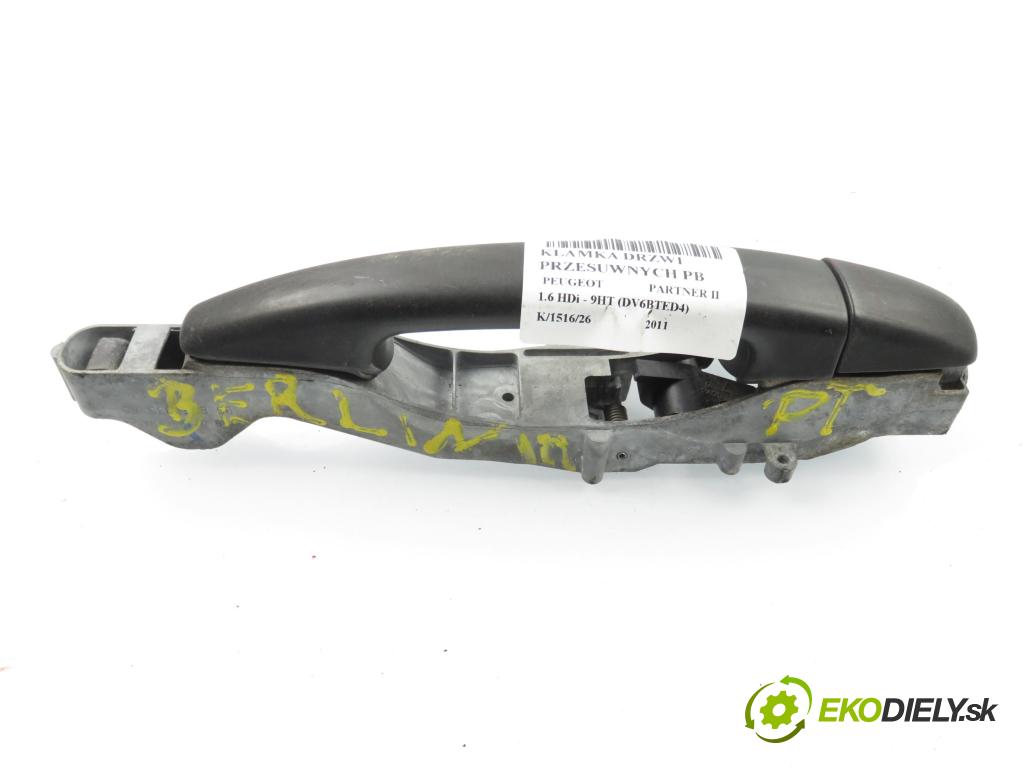 PEUGEOT PARTNER Skrzynia FURGON 2011 55,00 1.6 HDi - 9HT (DV6BTED4) 1560,00 klika dveře posúvne PB