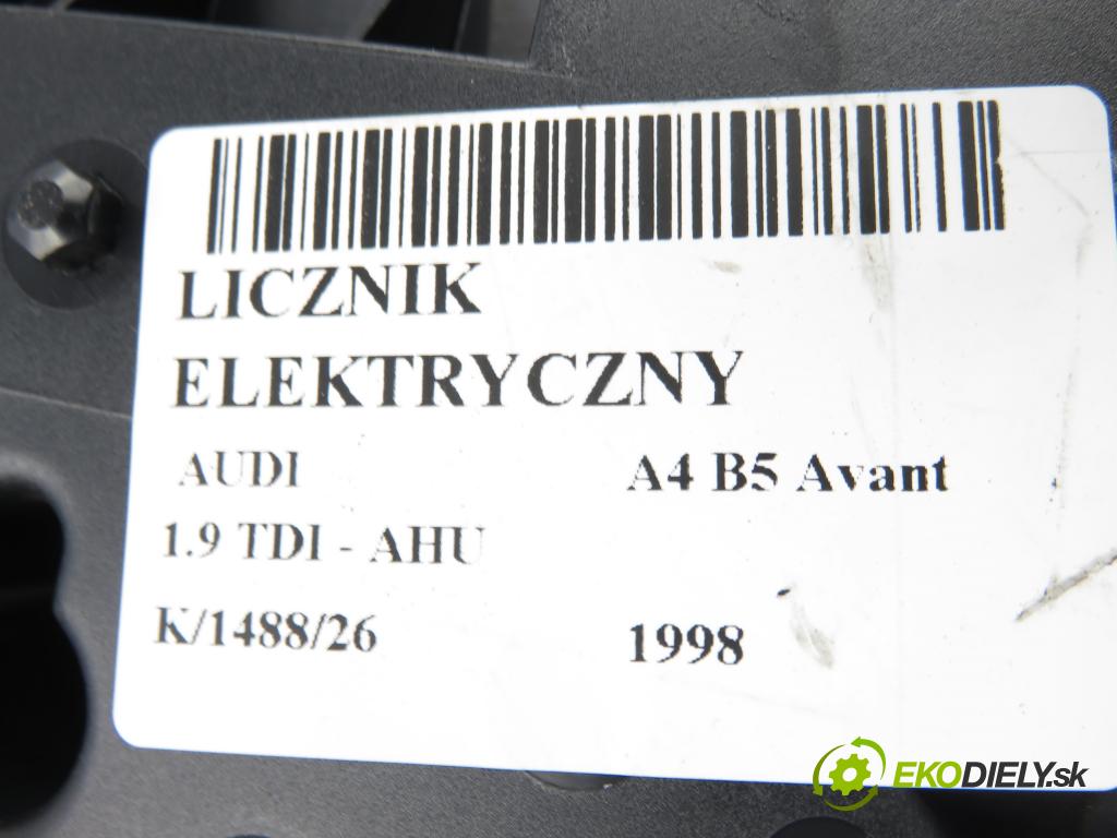 AUDI A4 Avant (8D5, B5) KOMBI 1998 66,00 1.9 TDI - AHU 1896,00 Prístrojovka elektrický 8D0919861A ; 110008884001