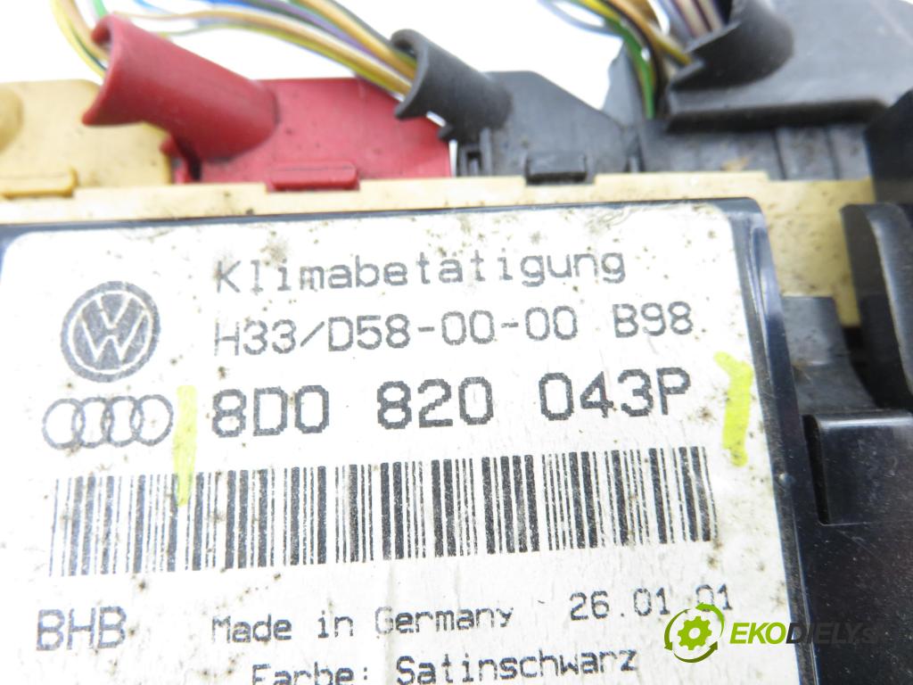 AUDI A4 Avant (8D5, B5) KOMBI 1998 66,00 1.9 TDI - AHU 1896,00 Panel kúrenia KLIMATRONIK 8D0820043P