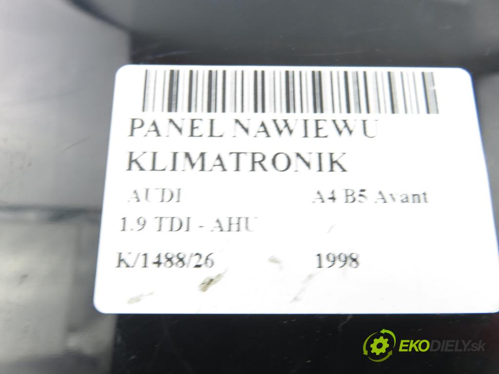 AUDI A4 Avant (8D5, B5) KOMBI 1998 66,00 1.9 TDI - AHU 1896,00 Panel kúrenia KLIMATRONIK 8D0820043P