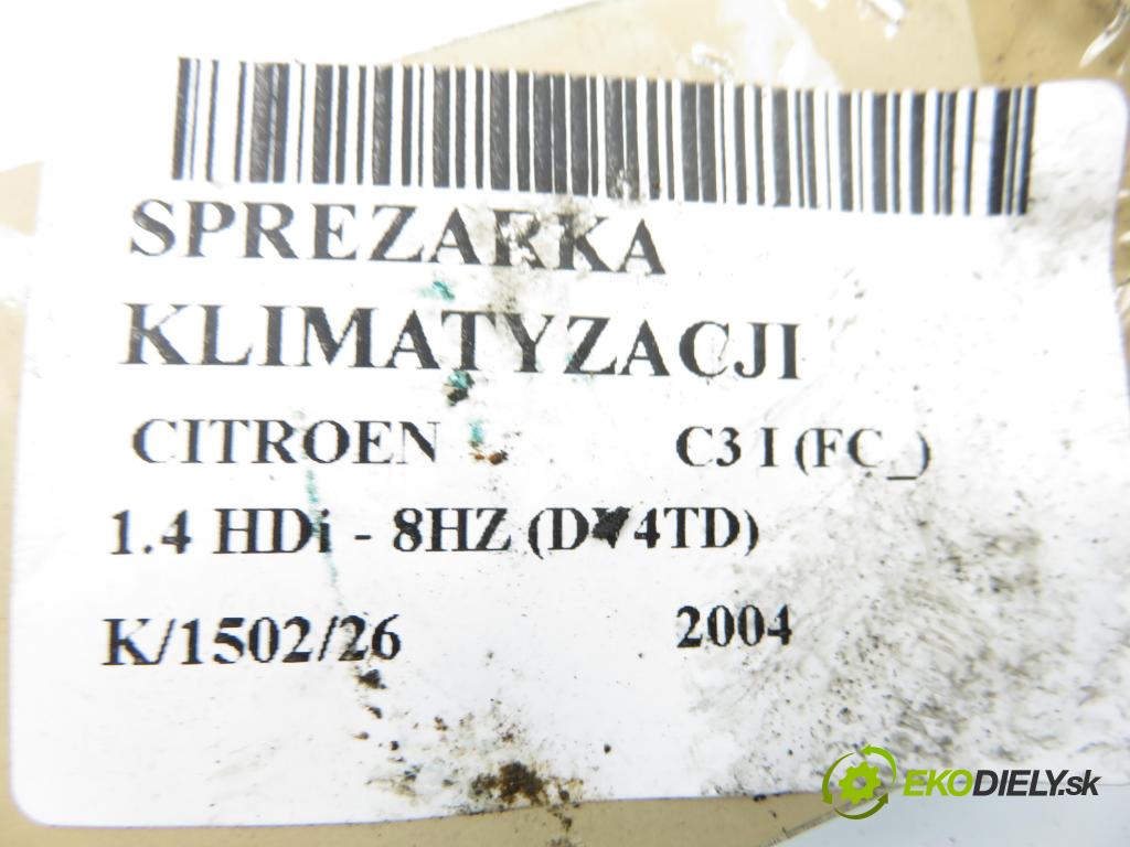 CITROEN C3 I (FC_) HB 2004 50,00 1.4 HDi - 8HZ (DV4TD) 1398,00 KOMPRESOR: klimatizace (Kompresor klimatizace)