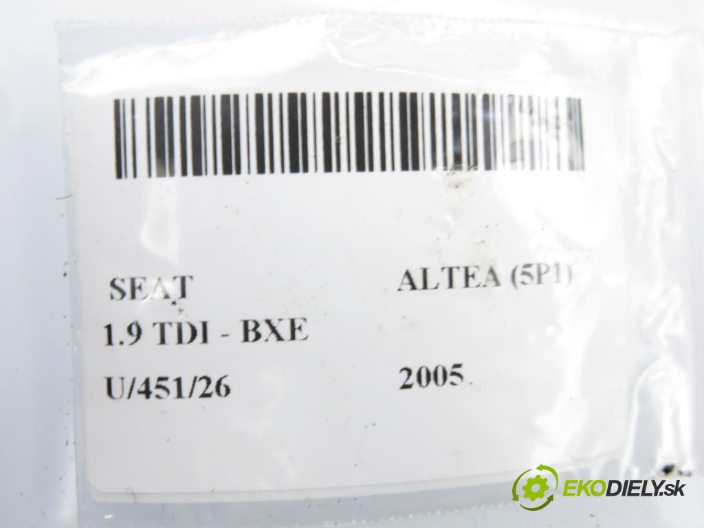 SEAT ALTEA (5P1) HB 2005 77,00 1.9 TDI PD 105 - BXE 1896,00 Snímač nárazu 5WK43273 ; 1K0909606 (Snímač nárazu)