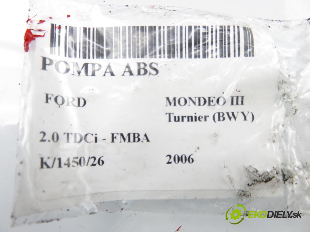 FORD MONDEO III Turnier (BWY) KOMBI 2006 96,00 2.0 TDCi - FMBA 1998,00 Pumpa ABS 0265950155 ; 0265225338 (Pumpa ABS)