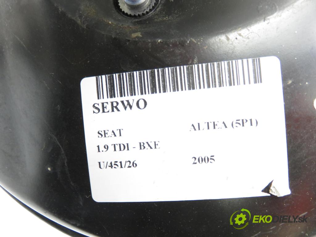 SEAT ALTEA (5P1) HB 2005 77,00 1.9 TDI PD 105 - BXE 1896,00 Posilovač 1K1614105AJ ; 0204051068 (Servočerpadlo)