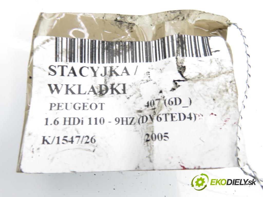 PEUGEOT 407 (6D_) SEDAN 2005 80,00 1.6 HDi 110 - 9HZ (DV6TED4) 1560,00 spinačka 9648445180 (Spínacia skrinka)