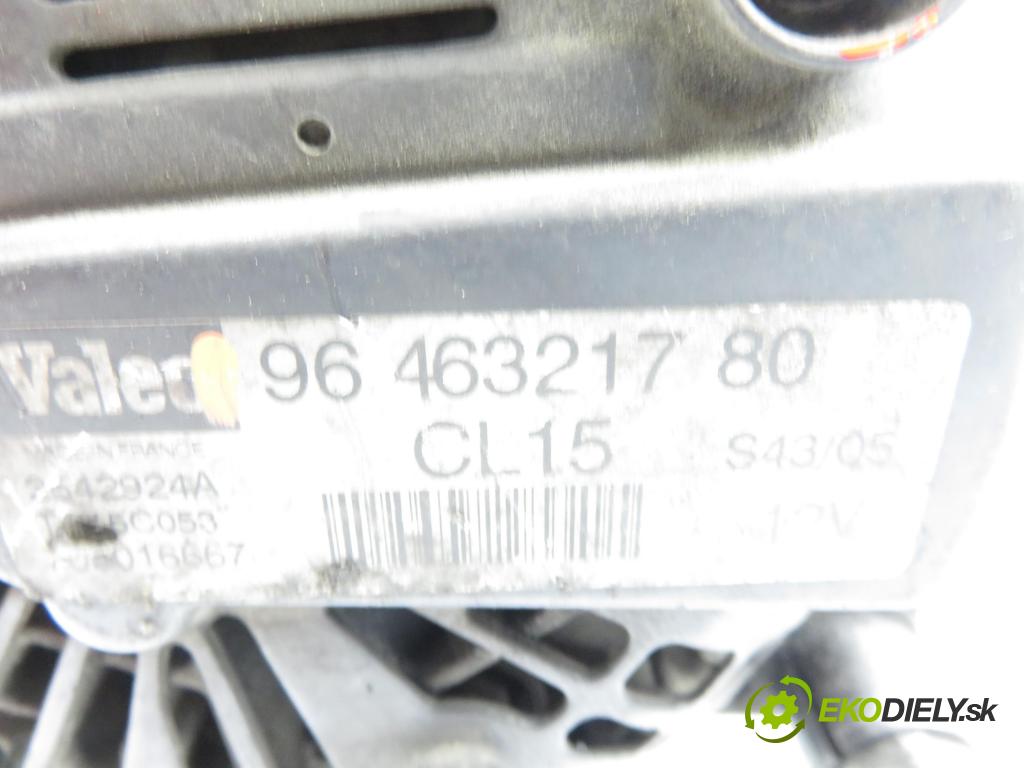 CITROEN C4 I (LC_) HB 2005 80,00 1.6 HDi 109 - 9HZ (DV6TED4) 1560,00 Alternátor 9646321780 (Alternátor)
