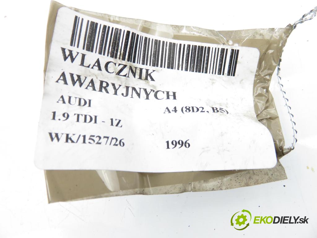 AUDI A4 (8D2, B5) SEDAN 1996 66,00 1.9 TDI - 1Z 1896,00 prepínač výstražných (núdzových) 8D0941509