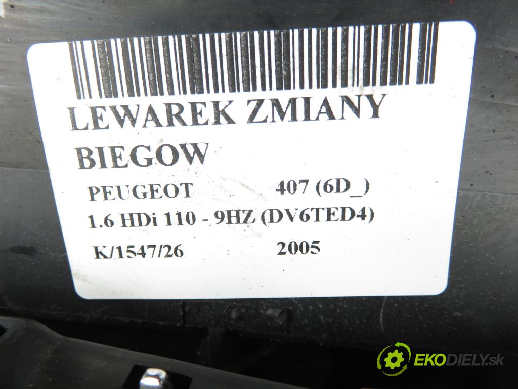 PEUGEOT 407 (6D_) SEDAN 2005 80,00 1.6 HDi 110 - 9HZ (DV6TED4) 1560,00 ZVEDÁK: 9641648680