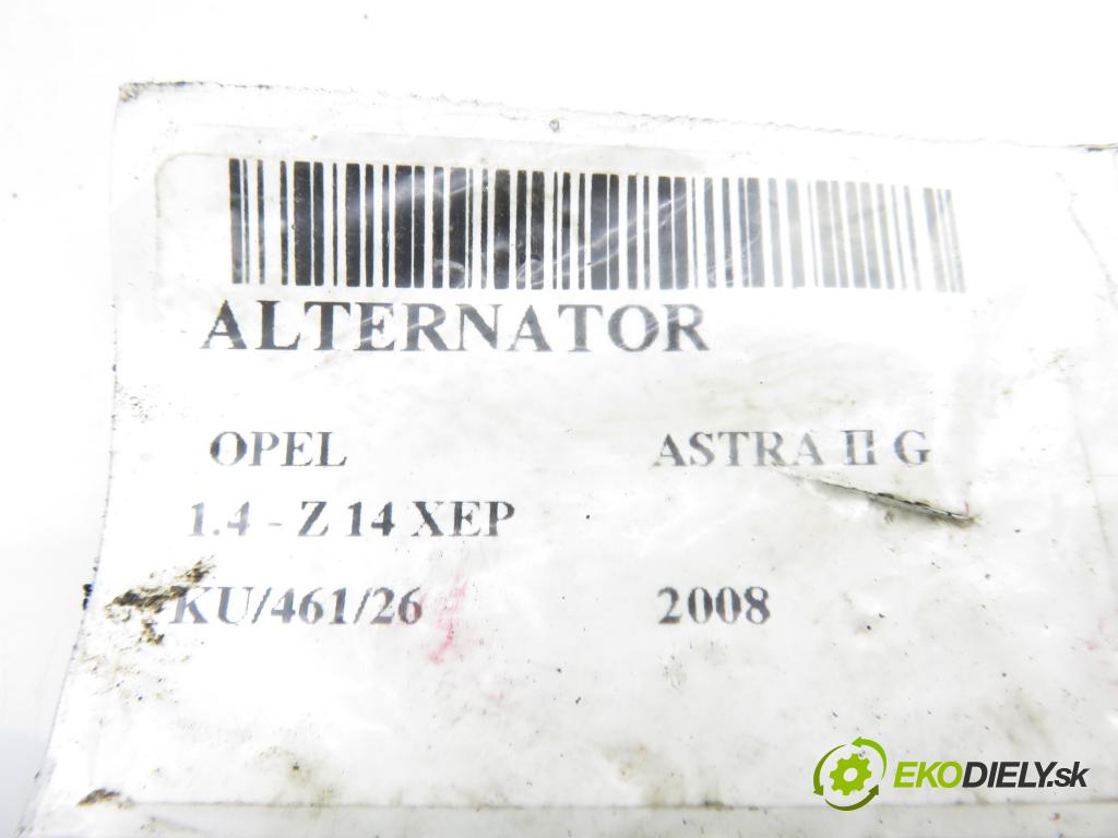 OPEL ASTRA G liftback (T98) HB 2008 66,00 1.4 - Z 14 XEP 1364,00 Alternátor 0124325171 ; 13222930ZY (Alternátor)