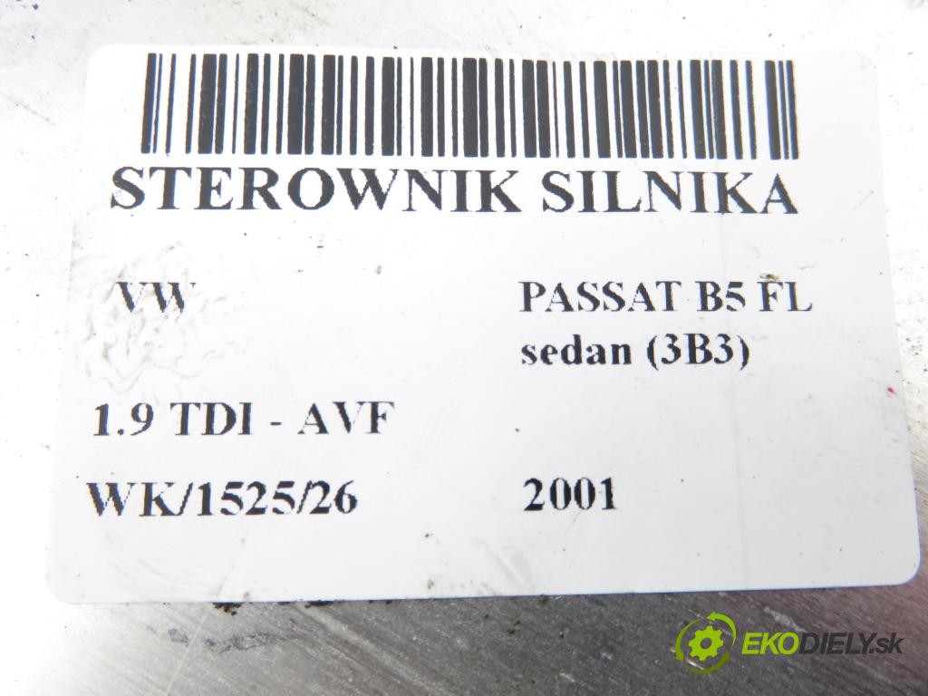 VW PASSAT B5.5 (3B3) SEDAN 2001 96,00 1.9 TDI - AVF 1896,00 Riadiaca jednotka Motor 038906019EP ; 0281010701