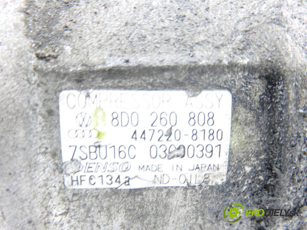 VW PASSAT B5.5 (3B3) SEDAN 2001 96,00 1.9 TDI PD 130 - AVF 1896,00 KOMPRESOR: klimatizácie 8D0260808 ; 4472208180 (Kompresor klimatizácie)