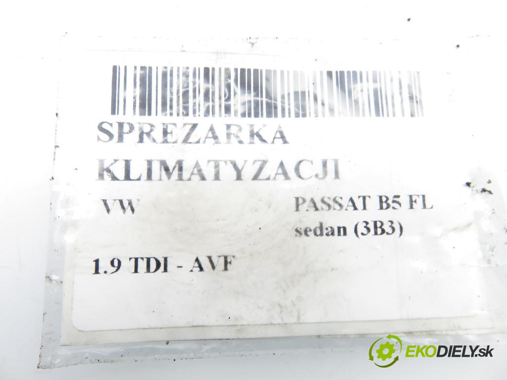 VW PASSAT B5.5 (3B3) SEDAN 2001 96,00 1.9 TDI PD 130 - AVF 1896,00 KOMPRESOR: klimatizácie 8D0260808 ; 4472208180 (Kompresor klimatizácie)