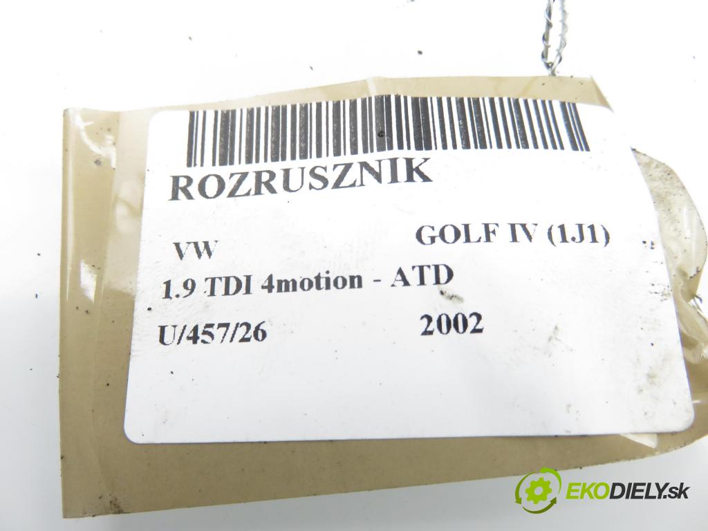 VW GOLF IV (1J1) HB 2002 74,00 1.9 TDI 4motion - ATD 1896,00 Štartér 02M911023C ; D7RS50 (Štartér)