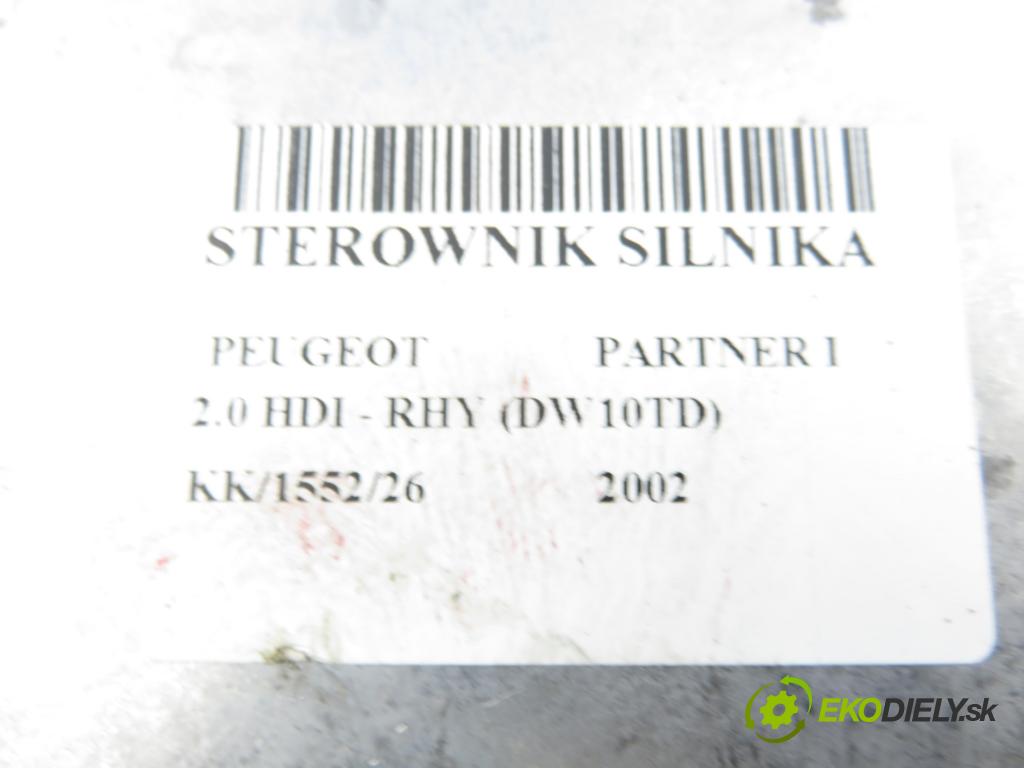 PEUGEOT PARTNER Combispace (5F) KOMBIVAN 2002 66,00 2.0 HDI - RHY (DW10TD) 1997,00 Riadiaca jednotka Motor 0281010360 ; 9641607280