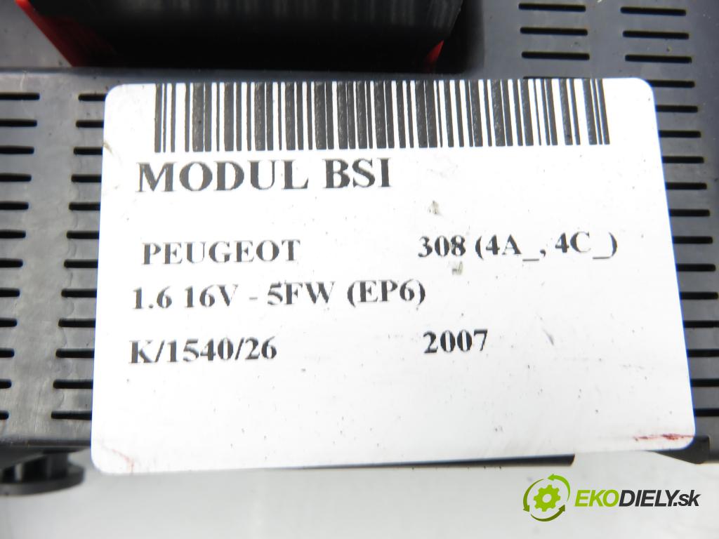 PEUGEOT 308 (4A_, 4C_) HB 2007 88,00 1.6 VTi 120 - 5FW (EP6) 1598,00 MODUL BSI 9663798180