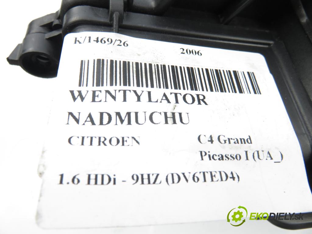 CITROEN C4 Grand Picasso I (UA_) MINIVAN 2006 80,00 1.6 HDi - 9HZ (DV6TED4) 1560,00 Ventilátor vetráku 5E2228000 ; 9654652480