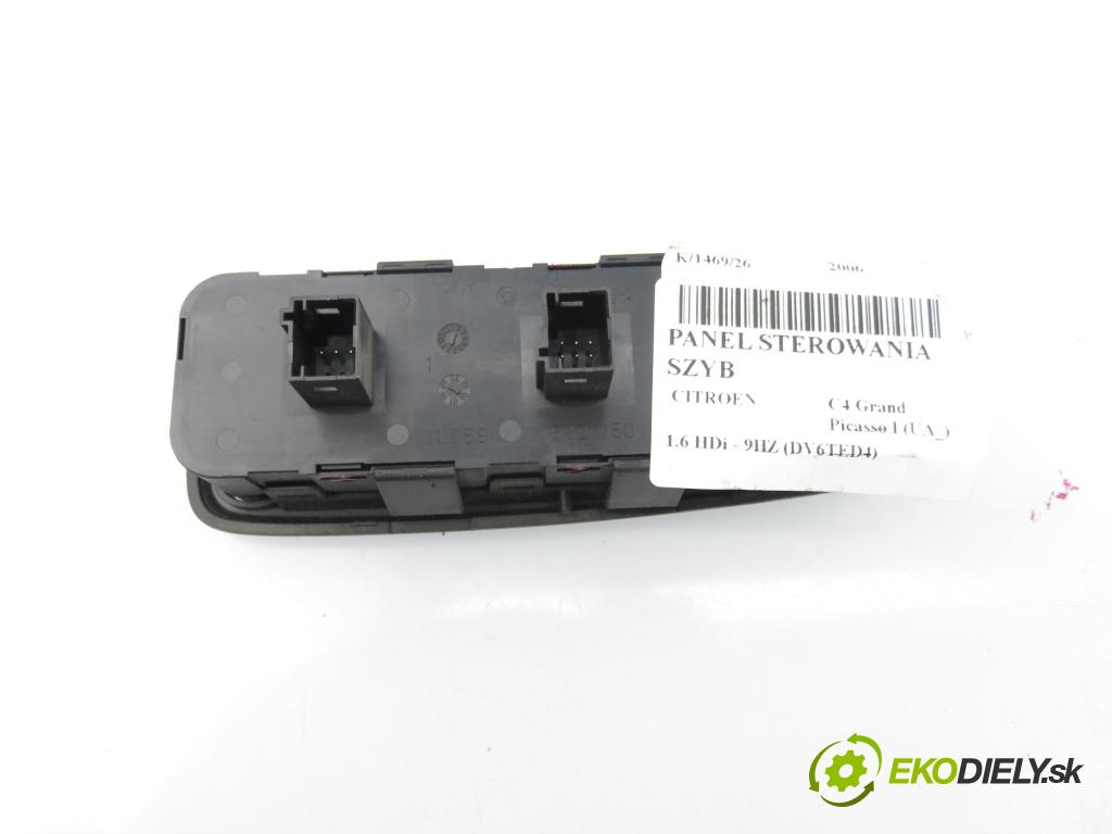 CITROEN C4 Grand Picasso I (UA_) MINIVAN 2006 80,00 1.6 HDi - 9HZ (DV6TED4) 1560,00 Panel ovládania okien 96590658XT