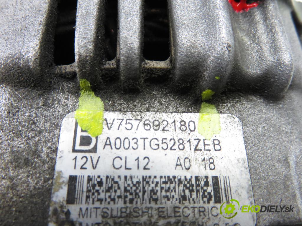 PEUGEOT 308 (4A_, 4C_) HB 2007 88,00 1.6 VTi 120 - 5FW (EP6) 1598,00 Alternátor 757692180 (Alternátor)