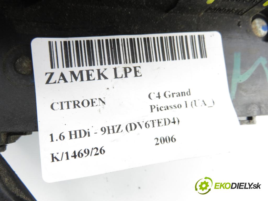 CITROEN C4 Grand Picasso I (UA_) MINIVAN 2006 80,00 1.6 HDi - 9HZ (DV6TED4) 1560,00 zámok 24087816