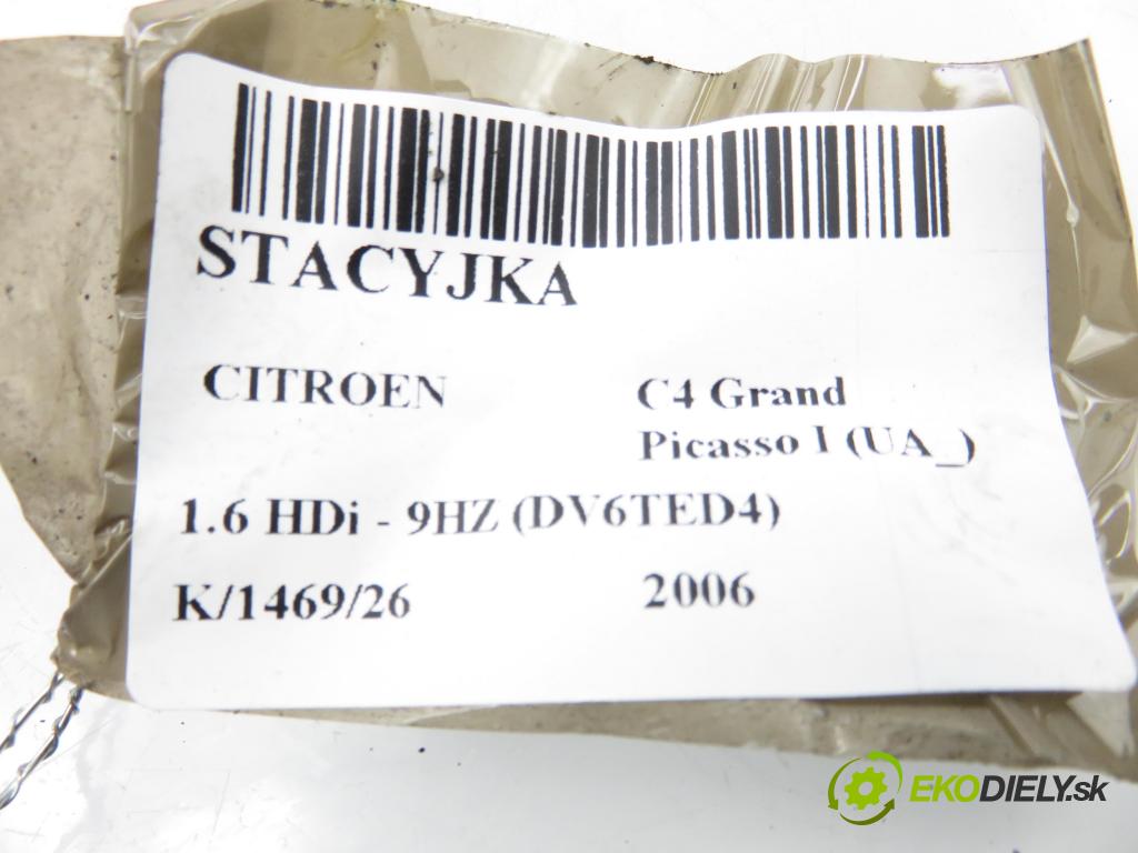 CITROEN C4 Grand Picasso I (UA_) MINIVAN 2006 80,00 1.6 HDi - 9HZ (DV6TED4) 1560,00 spinačka 36393600 ; 9663123380 (Spínacia skrinka)