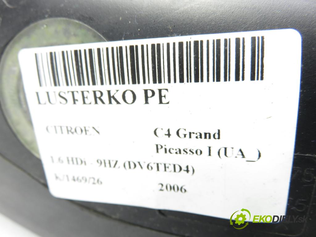 CITROEN C4 Grand Picasso I (UA_) MINIVAN 2006 80,00 1.6 HDi - 9HZ (DV6TED4) 1560,00 zpětné zrcátko 96825015XT