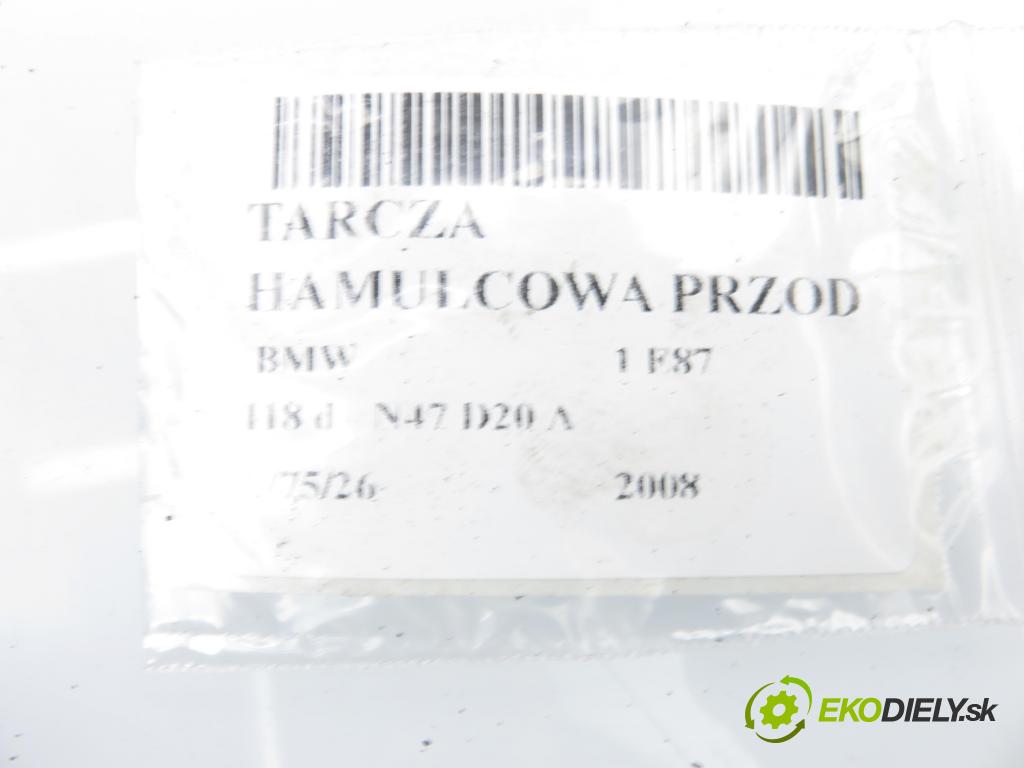 BMW 1 (E87) HB 2008 105,00 118 d - N47 D20 A 1995,00 Lamela kotúč brzdová predný 0997521X