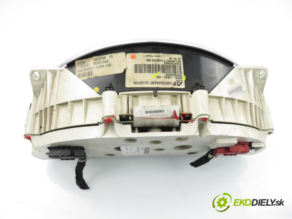 VW SHARAN (7M8, 7M9, 7M6) MINIVAN 1999 81,00 1.9 TDI 110 - AFN 1896,00 Prístrojovka elektrický 95VW10849ABK ; 7M0920820S