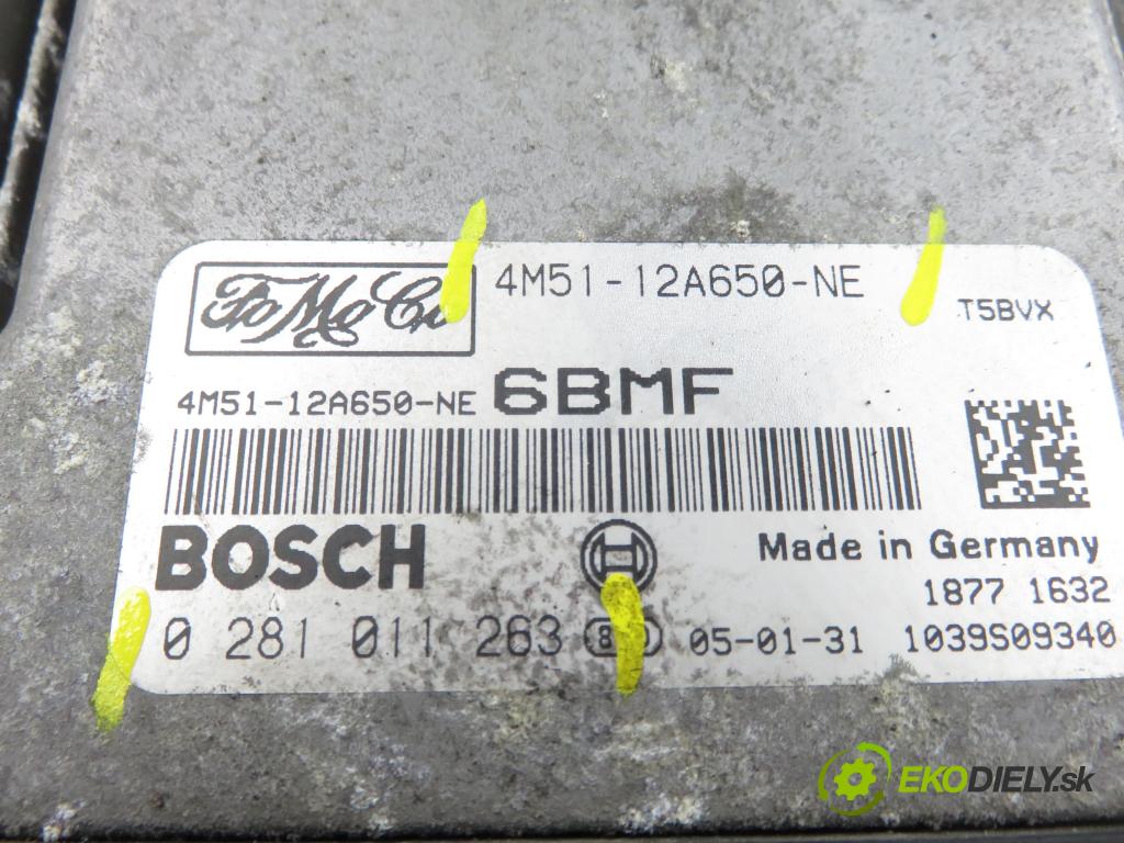 FORD FOCUS C-MAX (DM2) MINIVAN 2005 80,00 1.6 TDCi 109 - G8DB 1560,00 Riadiaca jednotka Motor 4M5112A650NE ; 0281011263