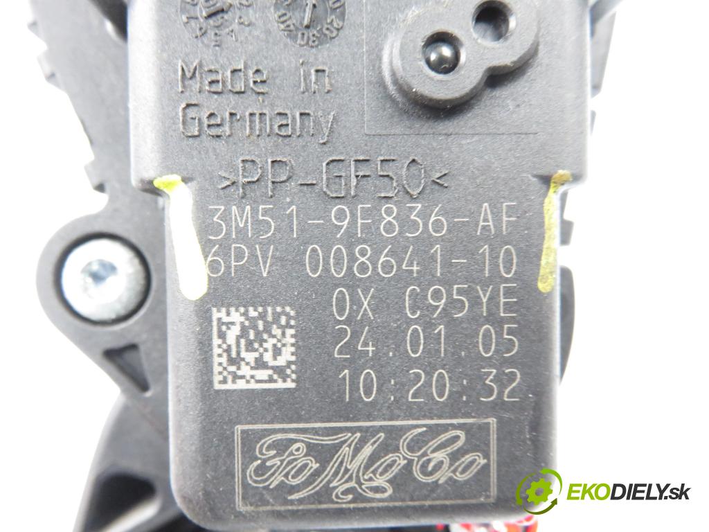 FORD FOCUS C-MAX (DM2) MINIVAN 2005 80,00 1.6 TDCi 109 - G8DB 1560,00 Potenciometer plynu 3M519F836AF ; 6PV00864110 (Potenciometer plynového pedálu)