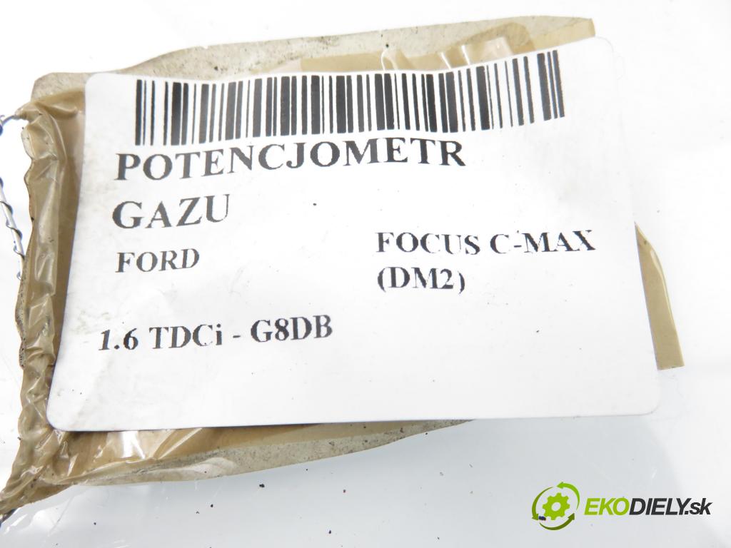 FORD FOCUS C-MAX (DM2) MINIVAN 2005 80,00 1.6 TDCi 109 - G8DB 1560,00 Potenciometer plynu 3M519F836AF ; 6PV00864110 (Potenciometer plynového pedálu)