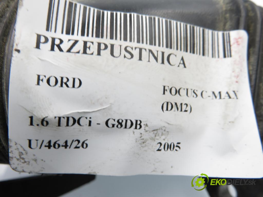 FORD FOCUS C-MAX (DM2) MINIVAN 2005 80,00 1.6 TDCi - G8DB 1560,00 škrtíci klapka 25344296 (Škrticí klapka)