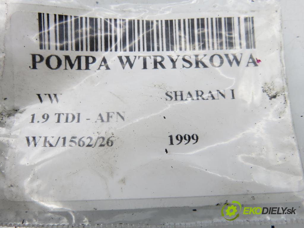 VW SHARAN (7M8, 7M9, 7M6) MINIVAN 1999 81,00 1.9 TDI - AFN 1896,00 Pumpa vstrekovacia 028130115B ; 0460404968 (Vstrekovacie čerpadlo)