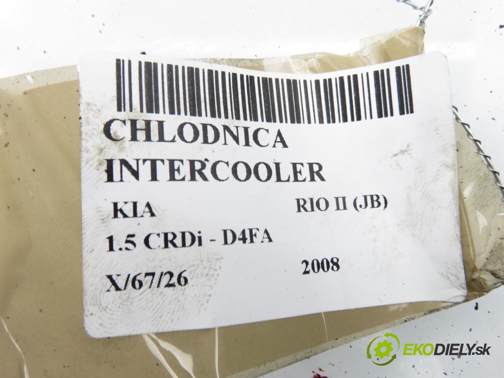 KIA RIO II (JB) HB 2008 81,00 1.5 CRDi - D4FA 1493,00 chladič intercooler 282712A401