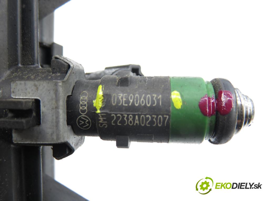VW POLO (9N_) HB 2002 47,00 1.2 12V 64 - AZQ 1198,00 Lišta vstrekovacia 03E906031 ; 03E133320 ; 03E133319 (Vstrekovacia lišta)