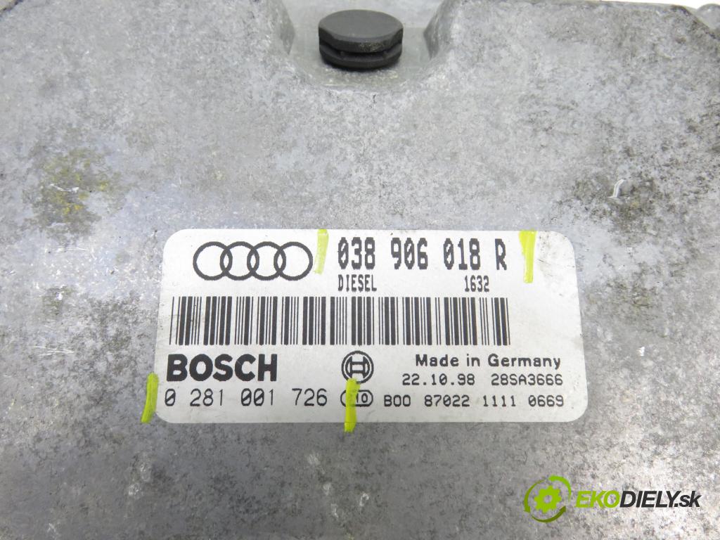 AUDI A4 Avant (8D5, B5) KOMBI 1998 66,00 1.9 TDI - AHU 1896,00 Riadiaca jednotka Motor 038906018R ; 0281001726