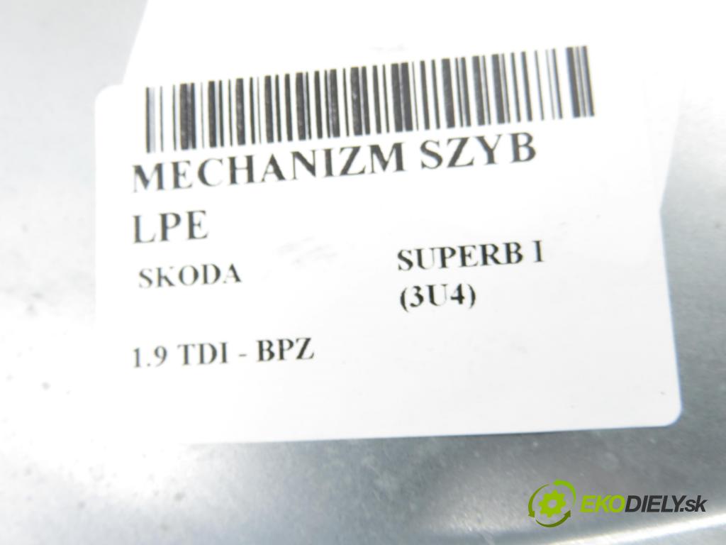 SKODA SUPERB I (3U4) SEDAN 2007 85,00 1.9 TDI - BPZ 1896,00 Mechanizmus okien 1C0959801