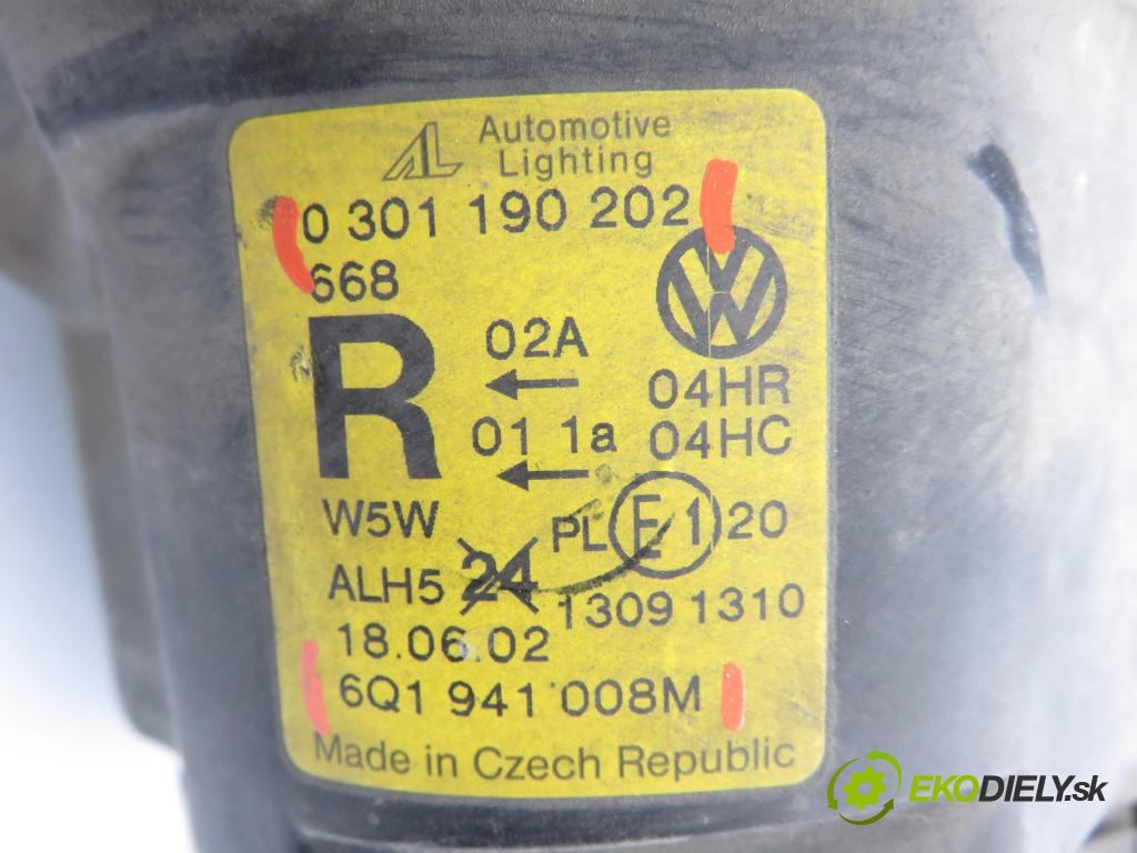 VW POLO (9N_) HB 2002 59,00 1.4 TDI - BNV 1422,00 Svetlo PP 6Q1941008M ; 0301190202