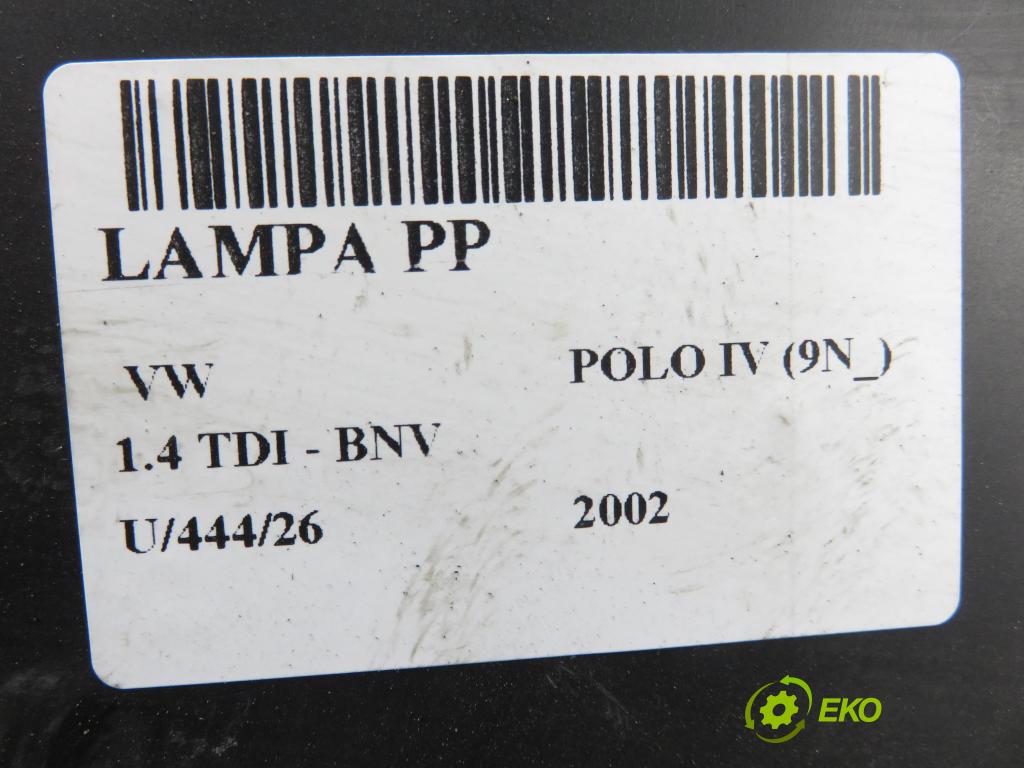 VW POLO (9N_) HB 2002 59,00 1.4 TDI - BNV 1422,00 Svetlo PP 6Q1941008M ; 0301190202