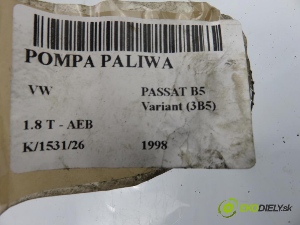 VW PASSAT B5 Variant (3B5) KOMBI 1998 110,00 1.8 T - AEB 1781,00 Pumpa paliva 8E0919051