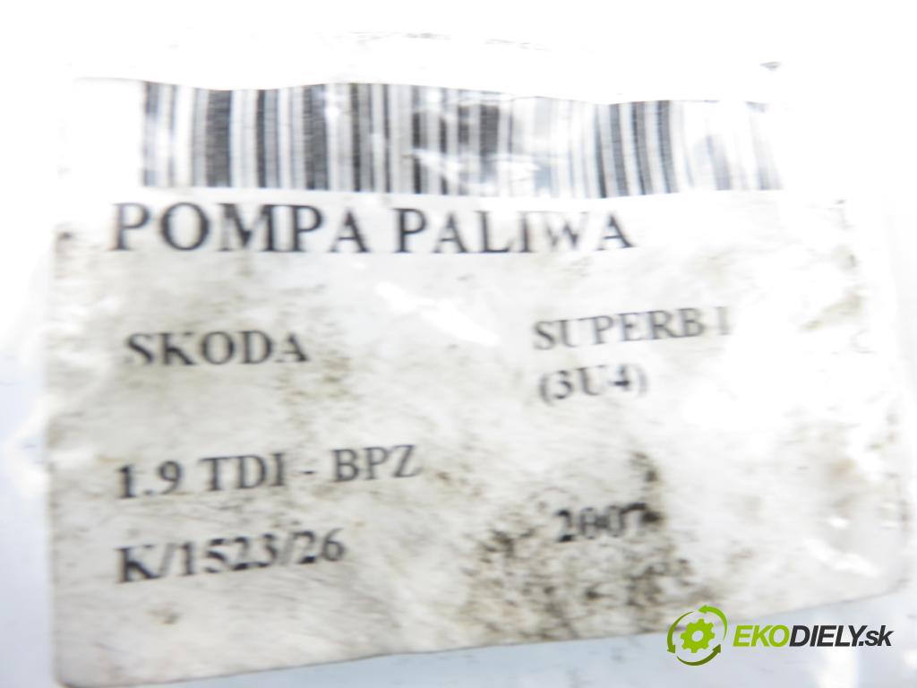 SKODA SUPERB I (3U4) SEDAN 2007 85,00 1.9 TDI - BPZ 1896,00 Pumpa paliva 3B0919050B ; 220212010002