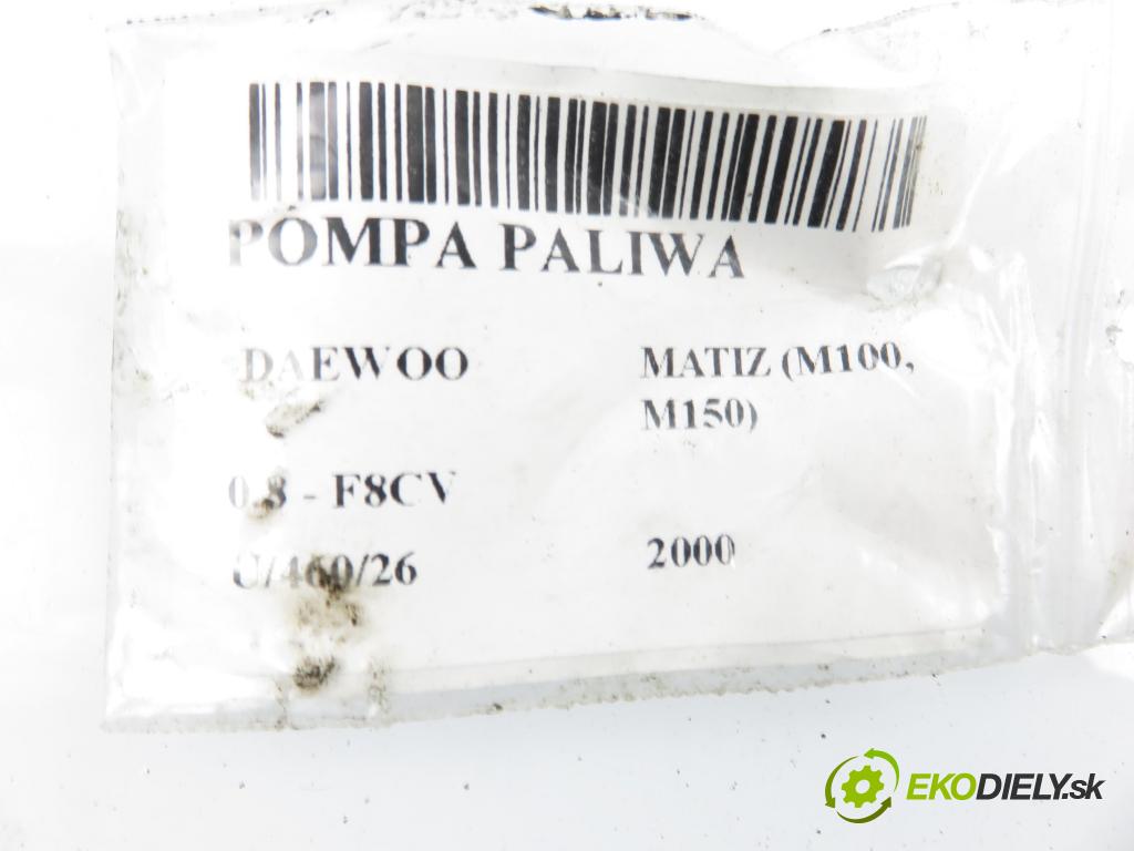 DAEWOO MATIZ (M100, M150) HB 2000 38,00 0.8 - F8CV 796,00 Pumpa paliva 96320232