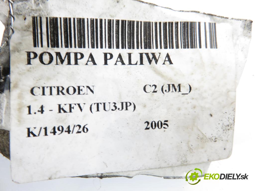 CITROEN C2 (JM_) HB 2005 50,00 1.4 - KFV (TU3JP) 1360,00 pumpa paliva 9645187980 ; 0580314017