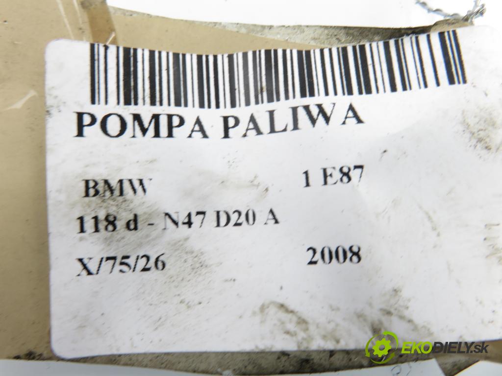 BMW 1 (E87) HB 2008 105,00 118 d - N47 D20 A 1995,00 Pumpa paliva 7190943 ; 7190944